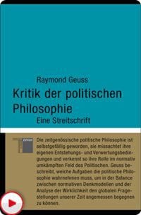 Produktbild: Kritik der politischen Philosophie