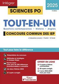 Produktbild: Integrer Sciences Po; Sciences Po Concours Commun des Iep 2025 Tout