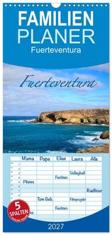 Produktbild: Familienplaner 2027 - Fuerteventura mit 5 Spalten (Wandkalender, 21 x 45 cm) CALVENDO