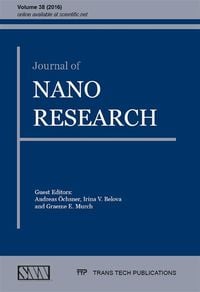 Produktbild: Journal of Nano Research Vol. 38