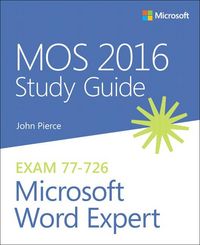 Produktbild: Mos 2016 Study Guide for Microsoft Word Expert