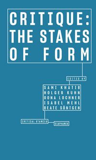 Produktbild: Critique: The Stakes of Form