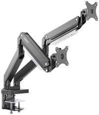Produktbild: SpeaKa Professional Monitor-Tischhalterung SP-MM-830 2 Display(s) 43,2cm (17\") - 88,9cm (35\") Matt Black Schwenkbar, Neigbar