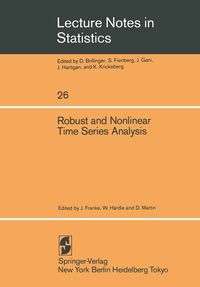 Produktbild: Robust and Nonlinear Time Series Analysis