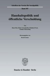 Produktbild: Haushaltspolitik und &ouml;ffentliche Verschuldung.