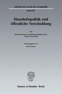 Produktbild: Haushaltspolitik und &ouml;ffentliche Verschuldung.