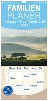 Produktbild: Familienplaner 2026 - Toskana &ndash; Traumlandschaft in Italien mit 5 Spalten (Wandkalender, 21 x 45 cm) CALVENDO