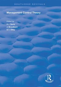Produktbild: Management Control Theory