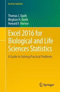 Produktbild: Excel 2016 for Biological and Life Sciences Statistics