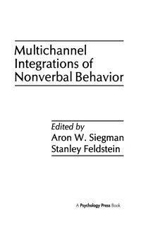 Produktbild: Multichannel Integrations of Nonverbal Behavior