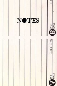 Produktbild: Notizbuch Retro Style Music Tape Oldschool Notebook Blank