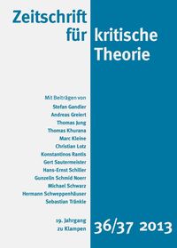 Produktbild: Zeitschrift f&uuml;r kritische Theorie / Zeitschrift f&uuml;r kritische Theorie, Heft 36/37
