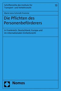 Produktbild: Die Pflichten des Personenbef&ouml;rderers