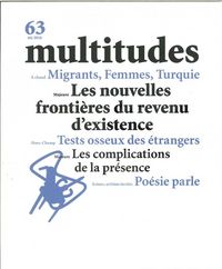 Produktbild: Revue Multitudes; Multitudes N 63 les Nouvelles Frontieres du Revenu