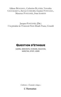 Produktbild: Questions d'ethique