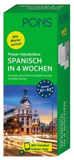 Produktbild: PONS Power-Vokabelbox Spanisch in 4 Wochen