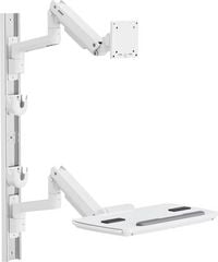Produktbild: SpeaKa Professional Monitor-Wandhalterung SP-MM-961 1 Display(s) 43,2cm (17\") - 124,5cm (49\") Wei&szlig; H&ouml;henverstellbar, Schwenkbar