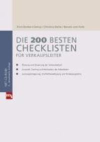 Produktbild: Die 200 besten Checklisten f&uuml;r Verkaufsleiter