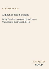 Produktbild: English as She is Taught