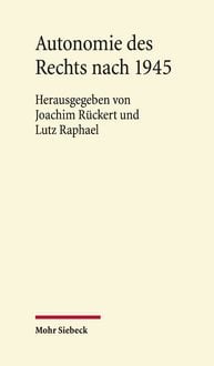 Produktbild: Autonomie des Rechts nach 1945