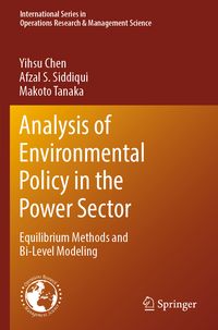 Produktbild: Analysis of Environmental Policy in the Power Sector