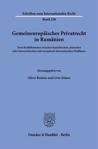 Produktbild: Gemeineurop&auml;isches Privatrecht in Rum&auml;nien.