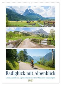 Produktbild: Radlgl&uuml;ck mit Alpenblick 2026 (Wandkalender 2026 DIN A2 hoch), CALVENDO Monatskalender