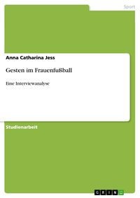 Produktbild: Gesten im Frauenfu&szlig;ball