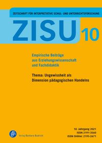 Produktbild: ZISU - Zeitschrift f&uuml;r interpretative Schul- und Unterrichtsforschung