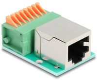 Produktbild: Delock RJ45 Netzwerk Adapter [1x RJ45-Buchse - 1x Buchse] Gr&uuml;n, Silber
