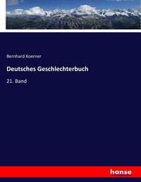 Produktbild: Deutsches Geschlechterbuch