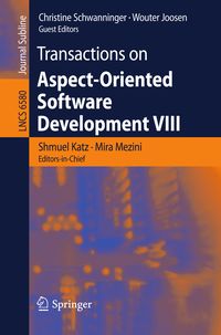 Produktbild: Transactions on Aspect-Oriented Software Development VIII