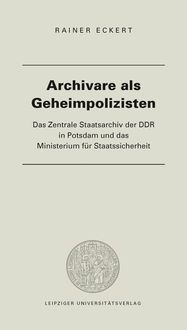 Produktbild: Archivare als Geheimpolizisten