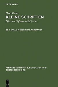 Produktbild: Sprachgeschichte. Verskunst
