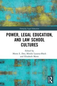 Produktbild: Power, Legal Education, and Law School Cultures