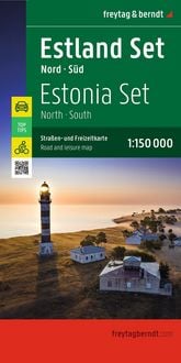 Produktbild: Freytag & berndt Stra&szlig;enkarte Estland Set Nord und S&uuml;d 1:150.000