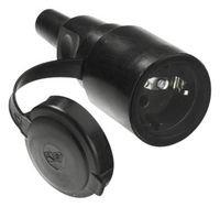 Produktbild: Bachmann 919.177 Schutzkontaktkupplung Gummi, Silikon 250 V Schwarz IP44