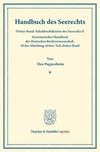 Produktbild: Handbuch des Seerechts.