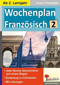 Produktbild: Wochenplan Franz&ouml;sisch / ab 2. Lernjahr