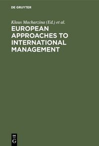 Produktbild: European Approaches to International Management