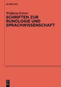 Produktbild: Schriften zur Runologie und Sprachwissenschaft