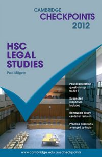 Produktbild: Milgate, P: Cambridge Checkpoints HSC Legal Studies 2012