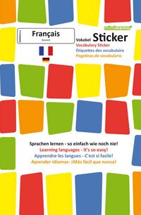 Produktbild: mindmemo Vokabel Sticker - Grundwortschatz Franz&ouml;sisch / Deutsch - 280 Vokabel Aufkleber f&uuml;r Kinder und Erwachsene