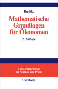 Produktbild: Mathematische Grundlagen f&uuml;r &Ouml;konomen