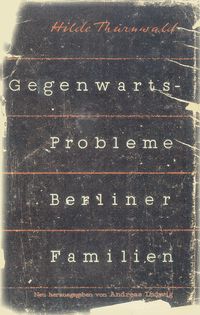 Produktbild: Gegenwartsprobleme Berliner Familien