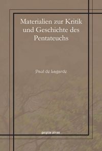 Produktbild: Materialien zur Kritik und Geschichte des Pentateuchs