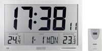 Produktbild: Eurochron EFWU Jumbo 102 Funk Wanduhr 37mm x 23mm x 3mm Silber