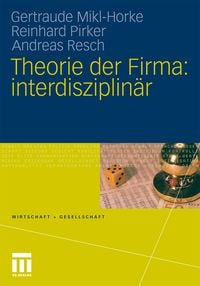 Produktbild: Theorie der Firma: interdisziplin&auml;r