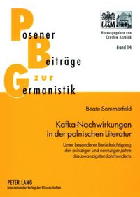 Produktbild: Kafka-Nachwirkungen in der polnischen Literatur