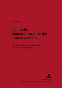 Produktbild: St&auml;dtische Kommunikation in der Fr&uuml;hen Neuzeit